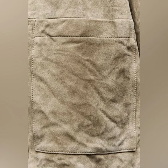 NWT ZARA 100% GENUINE SUEDE JACKET ZW COLLECTION Size S - Picture 14 of 16